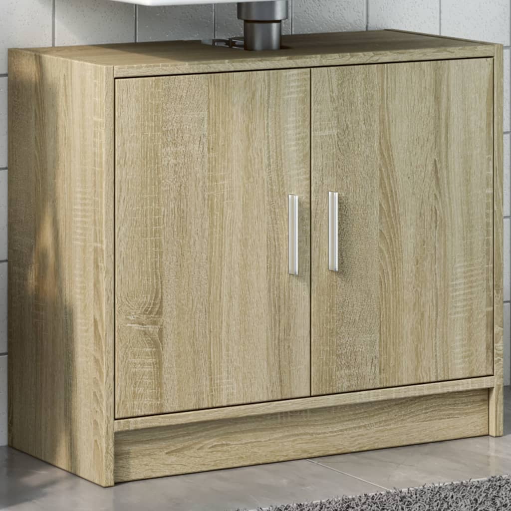 Sink Cabinet 63X29X55 Cm Engineered Wood