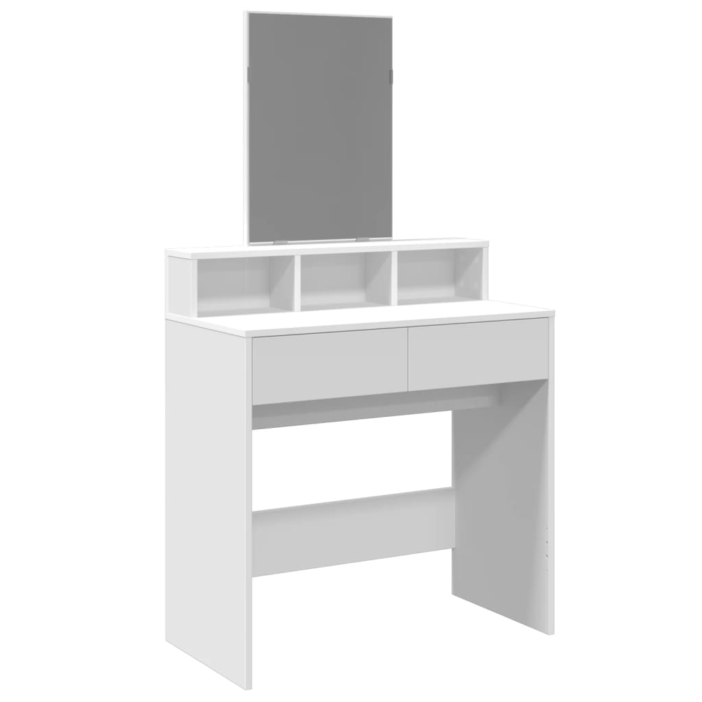 Dressing Table With Mirror 80X41X144.5 Cm