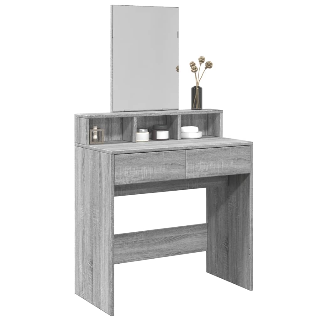 Dressing Table With Mirror 80X41X144.5 Cm