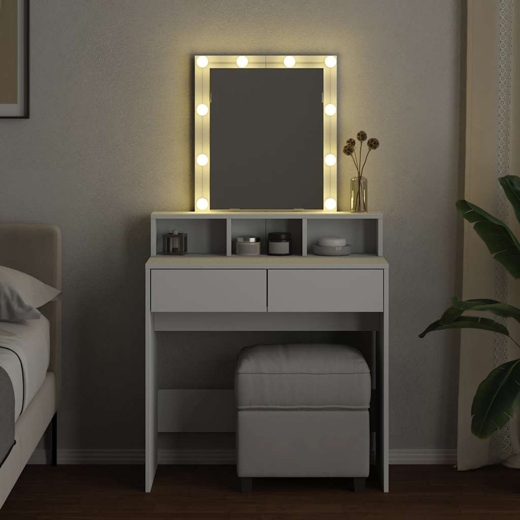 Dressing Table With Led 80X41X144.5 Cm