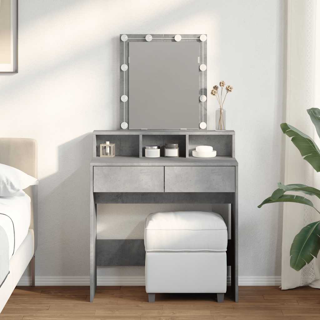 Dressing Table With Led 80X41X144.5 Cm