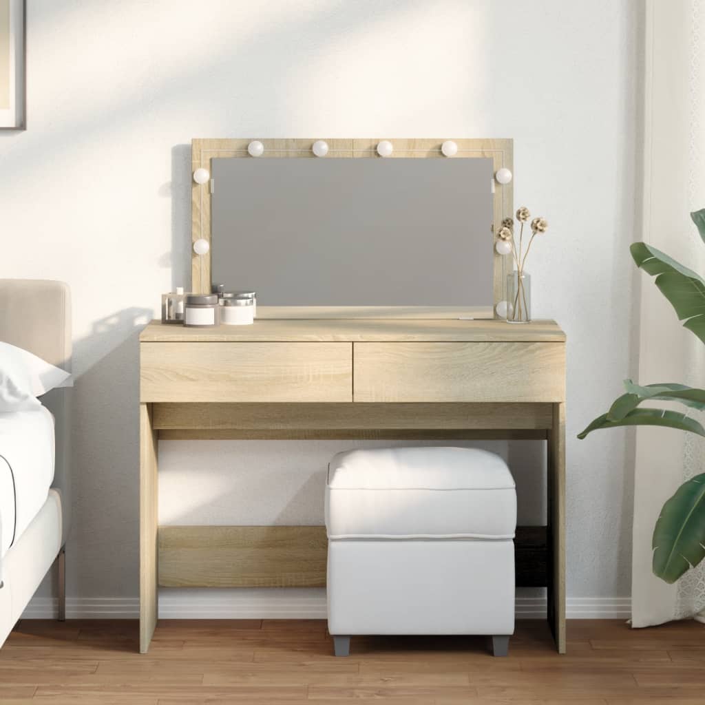 Dressing Table With Led 100X40X120 Cm