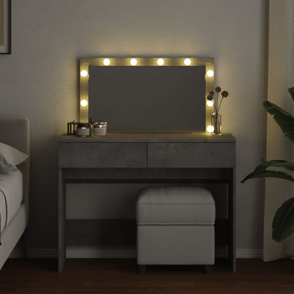 Dressing Table With Led 100X40X120 Cm