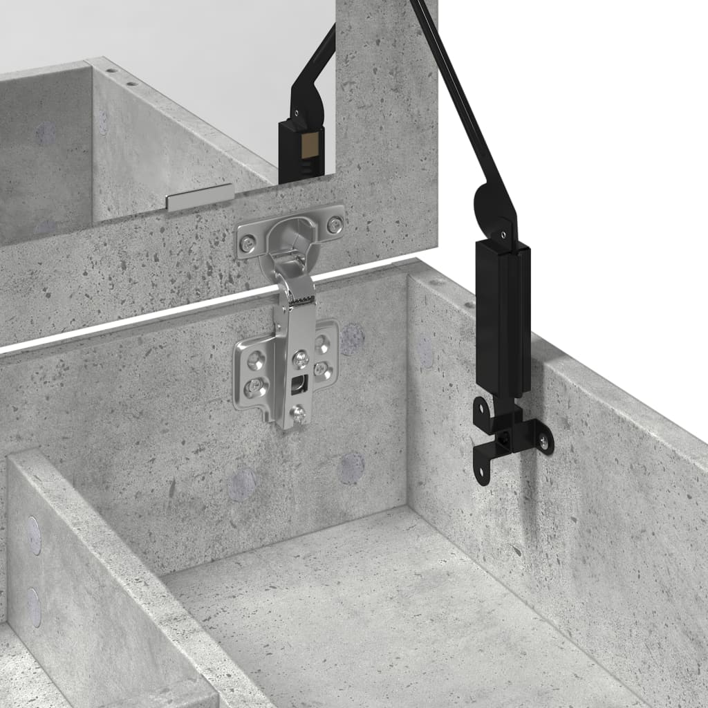 Dressing Table With Mirror 73X46.5X120 Cm