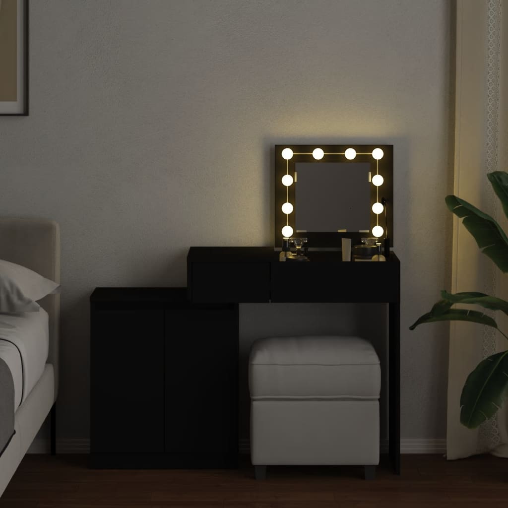 Dressing Table With Led 115X37X110.5 Cm