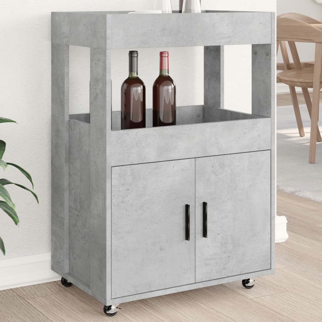 Bar Cart 60X39.5X89 Cm Engineered Wood