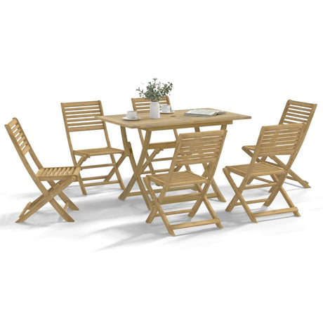 5 Piece Garden Dining Set Solid Wood Acacia