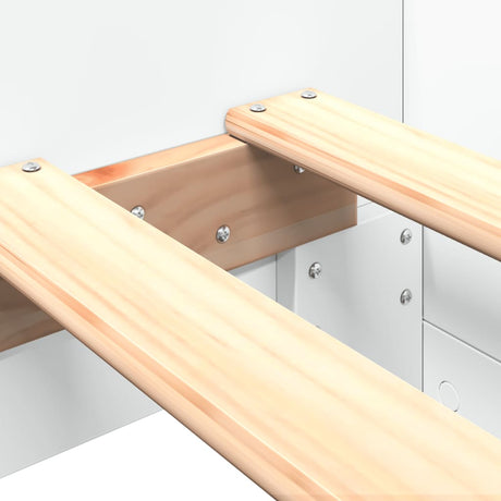 Bed Frame Without Mattress Single Engineered Wood