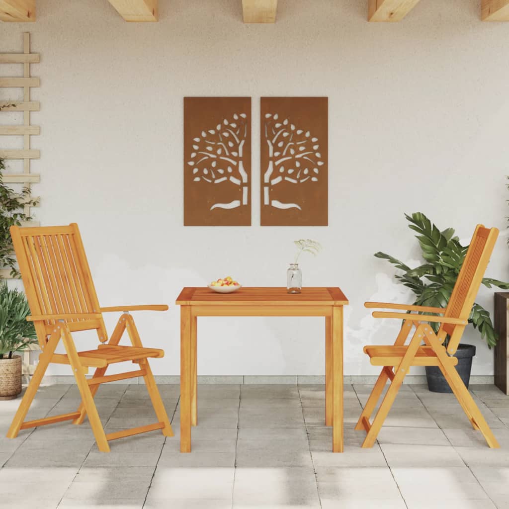 5 Piece Garden Dining Set Solid Wood Acacia