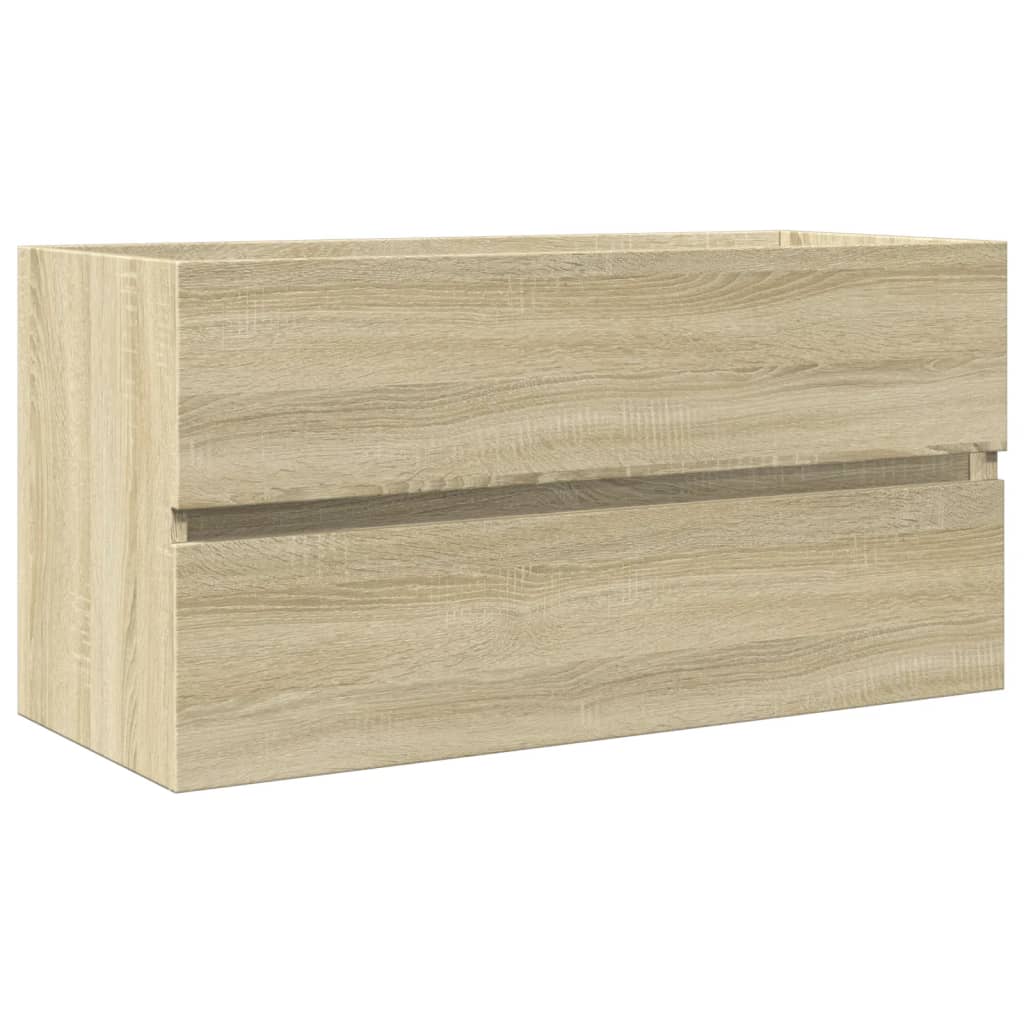 Sink Cabinet Sonoma Oak 90X38.5X45 Cm Engineered Wood