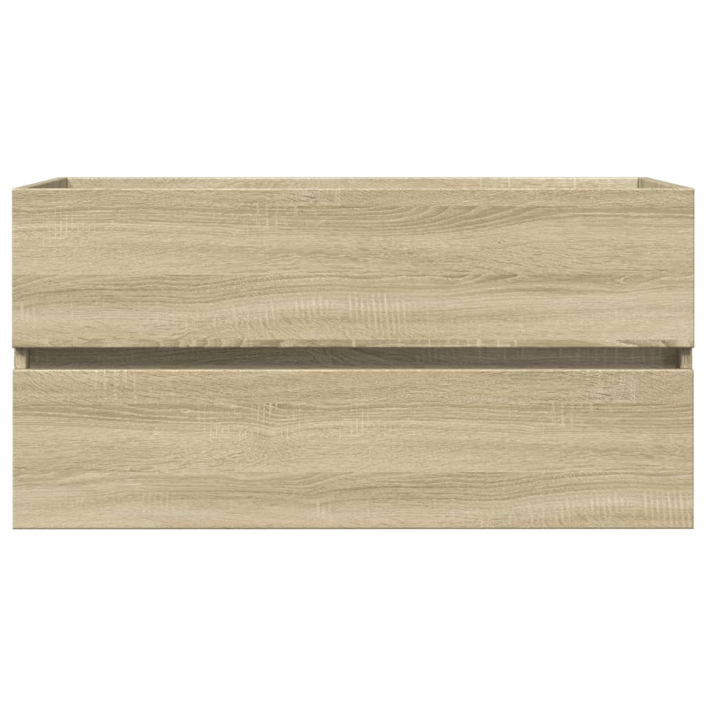 Sink Cabinet Sonoma Oak 90X38.5X45 Cm Engineered Wood