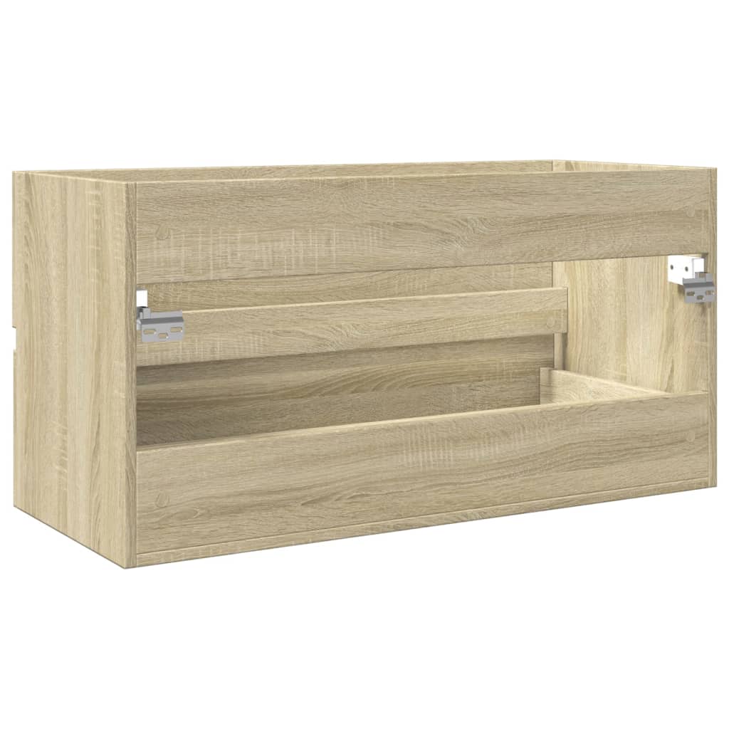 Sink Cabinet Sonoma Oak 90X38.5X45 Cm Engineered Wood