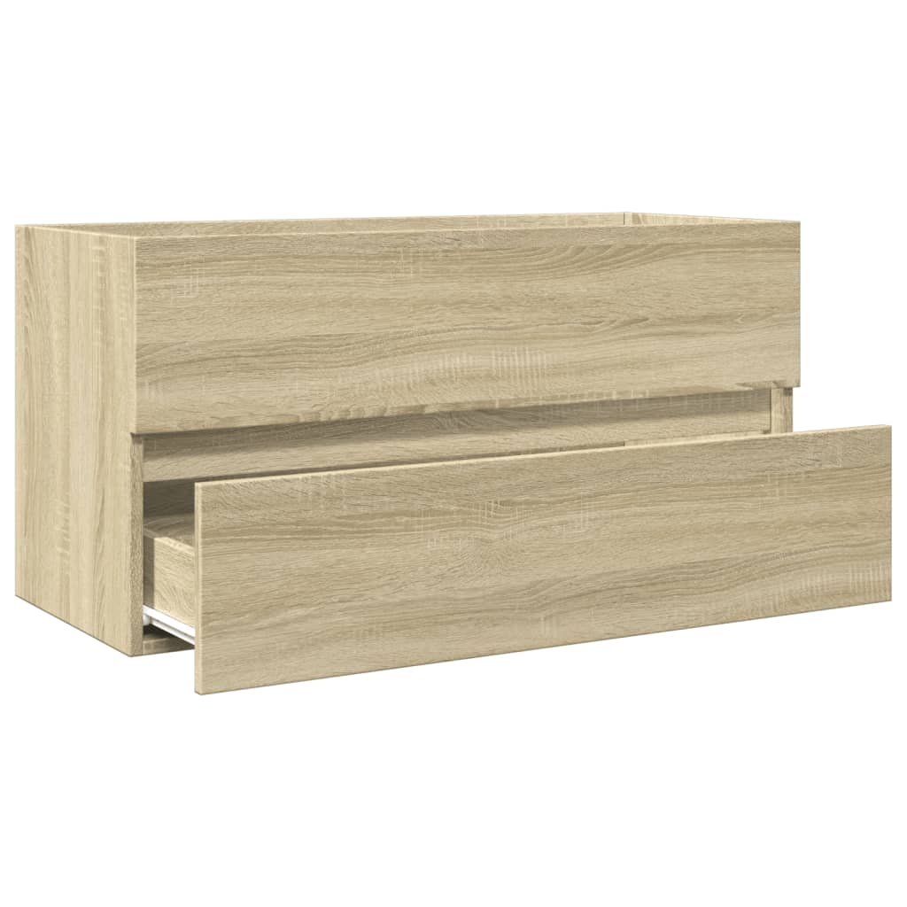 Sink Cabinet Sonoma Oak 90X38.5X45 Cm Engineered Wood