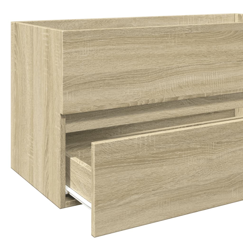 Sink Cabinet Sonoma Oak 90X38.5X45 Cm Engineered Wood