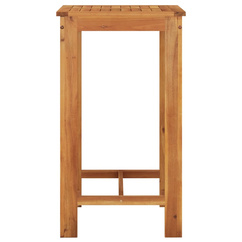 3 Piece Garden Bar Set Solid Wood Acacia And Poly Rattan