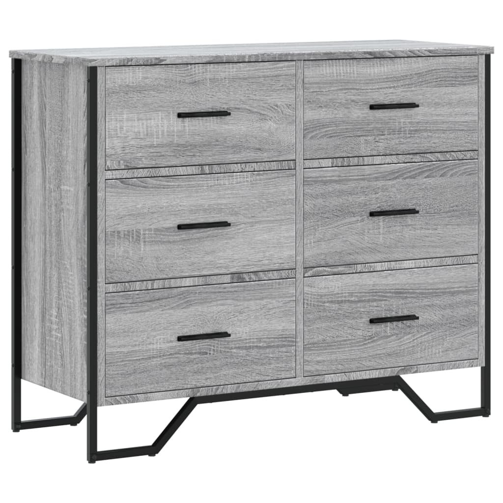 Chest Of Drawers 91X35.5X74.5 Cm Engineered Wood