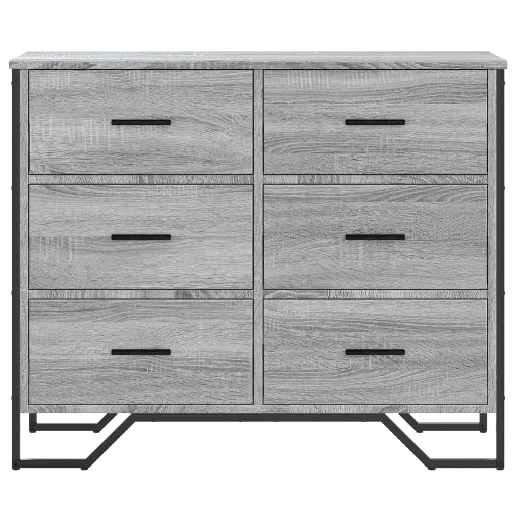 Chest Of Drawers 91X35.5X74.5 Cm Engineered Wood