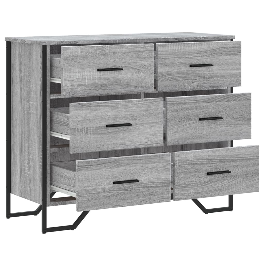 Chest Of Drawers 91X35.5X74.5 Cm Engineered Wood