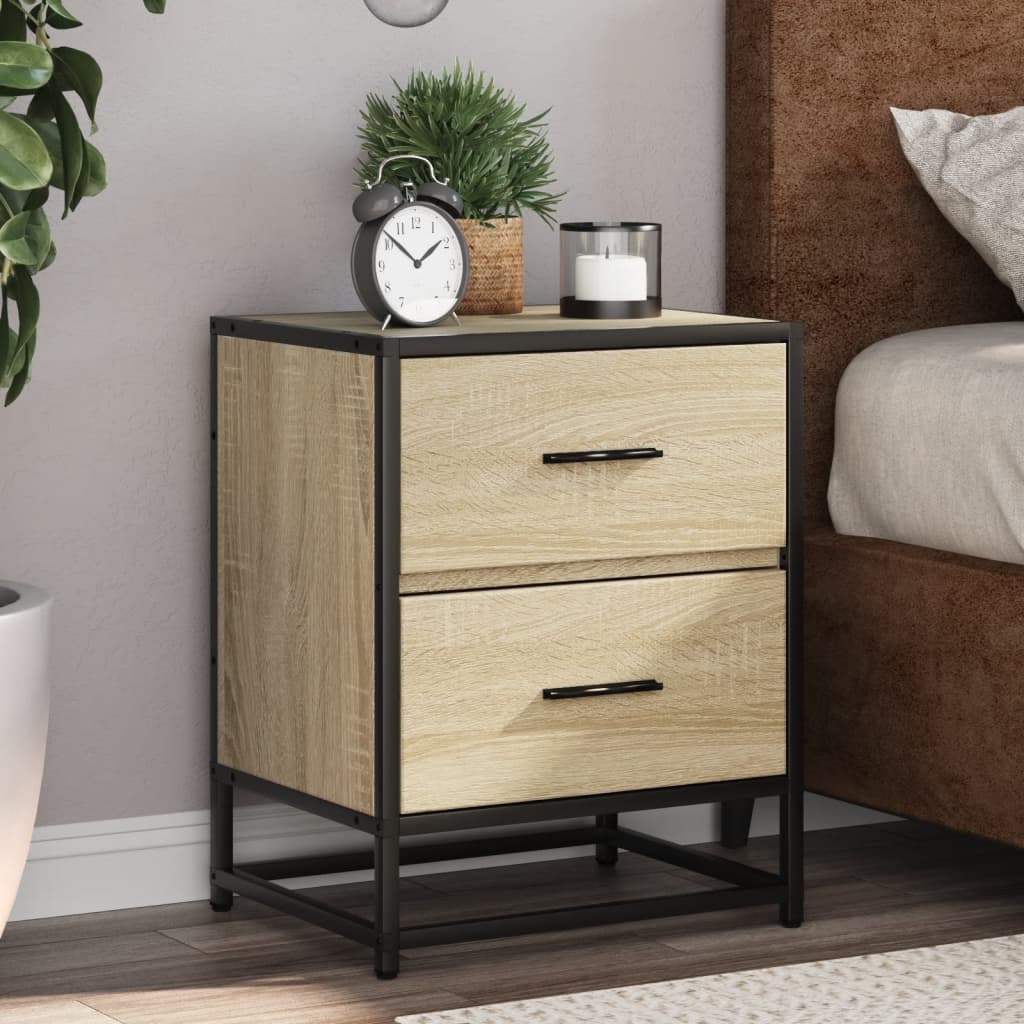 Bedside Cabinet 40X31X50 Cm Engineered Wood