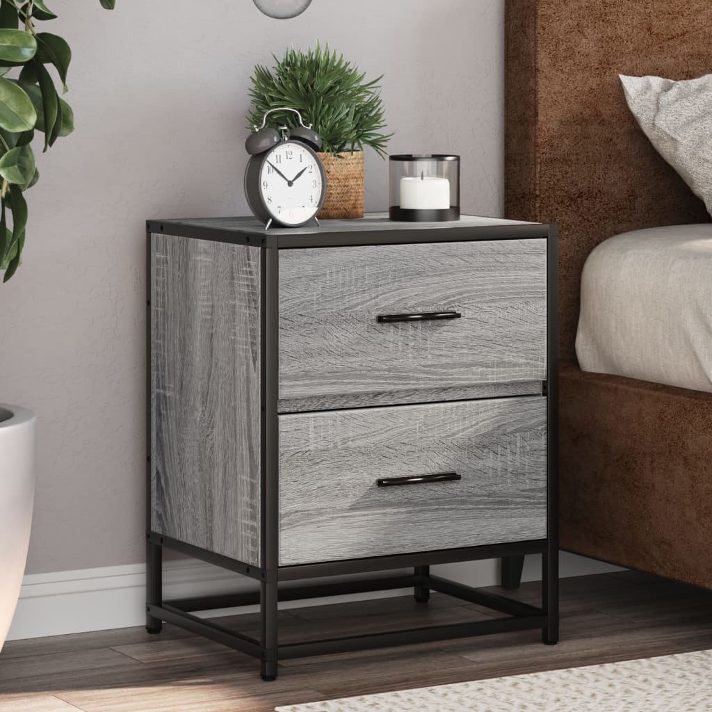Bedside Cabinet 40X31X50 Cm Engineered Wood