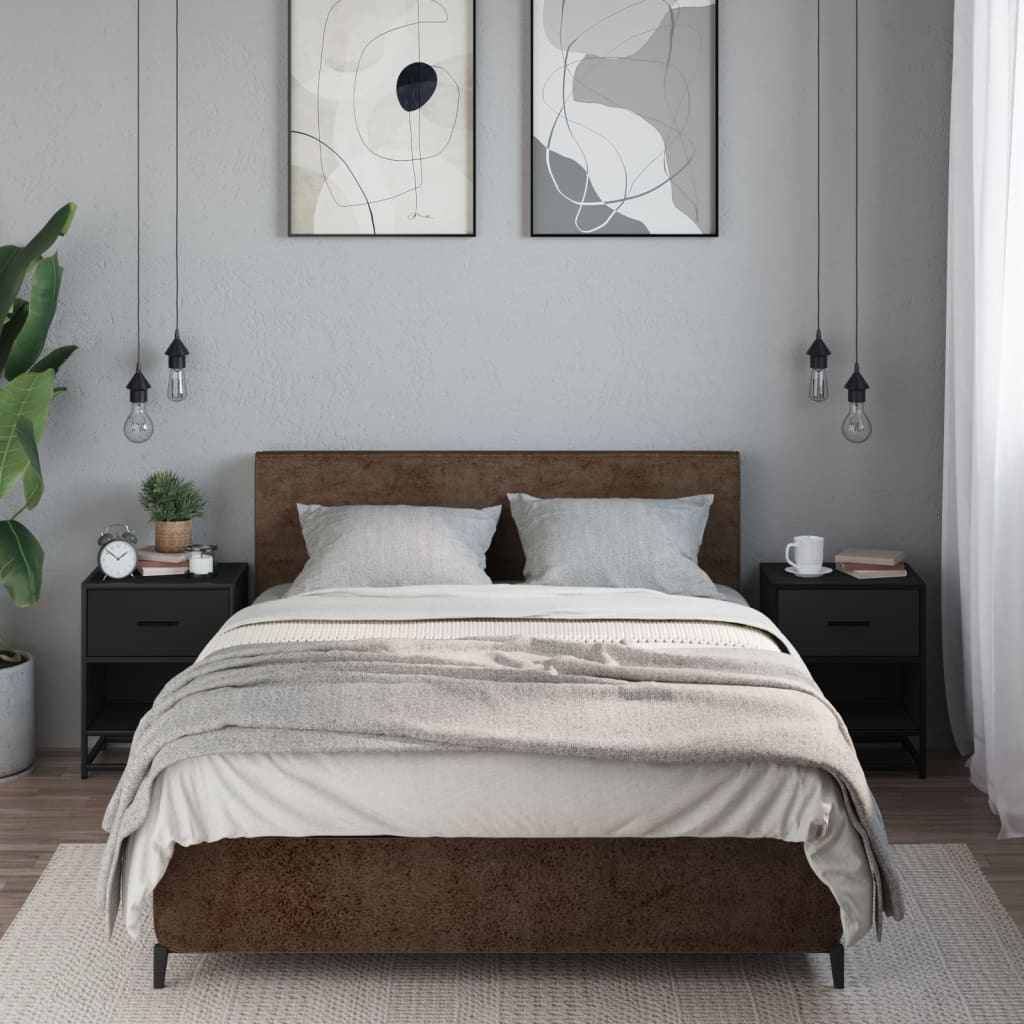 Bedside Cabinets 2 Pcs 40X31X50 Cm Engineered Wood