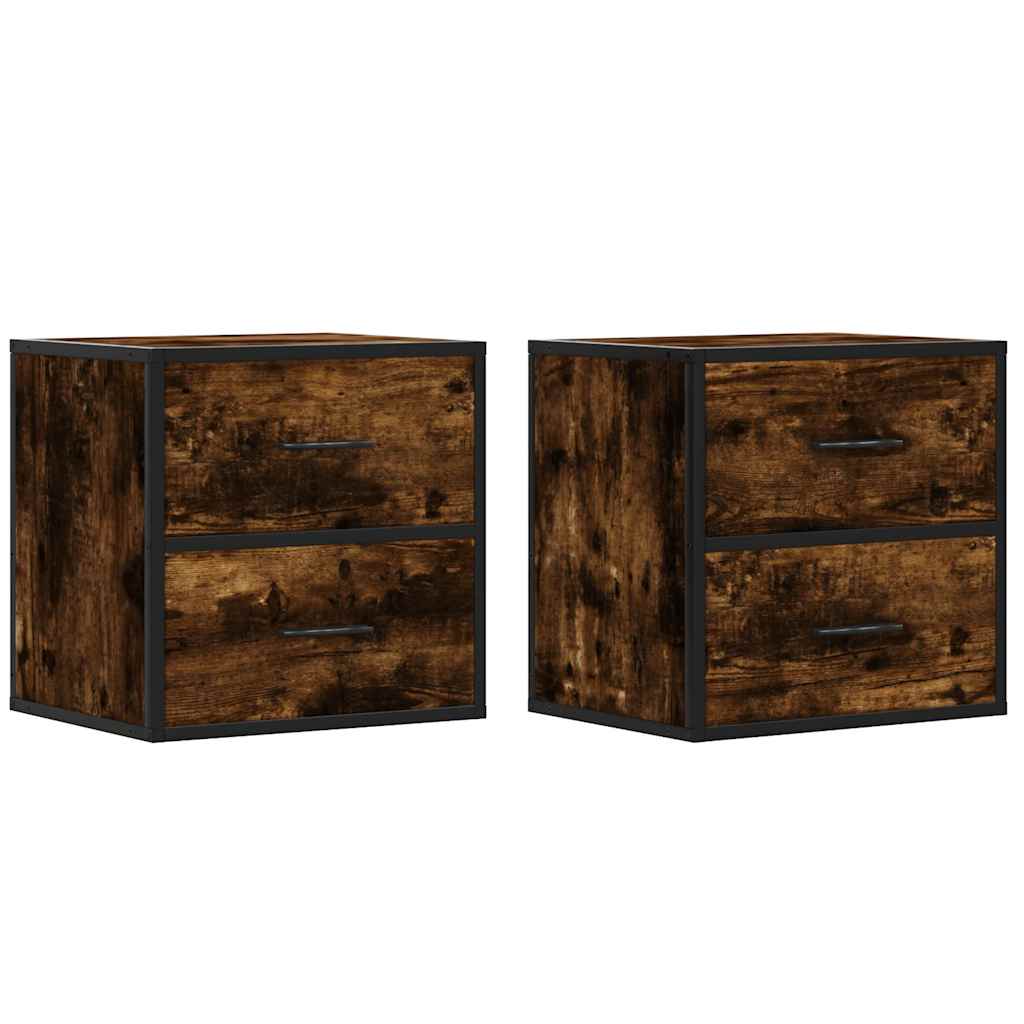 Wall-Mounted Bedside Cabinets 2 Pcs 40X31X39.5 Cm
