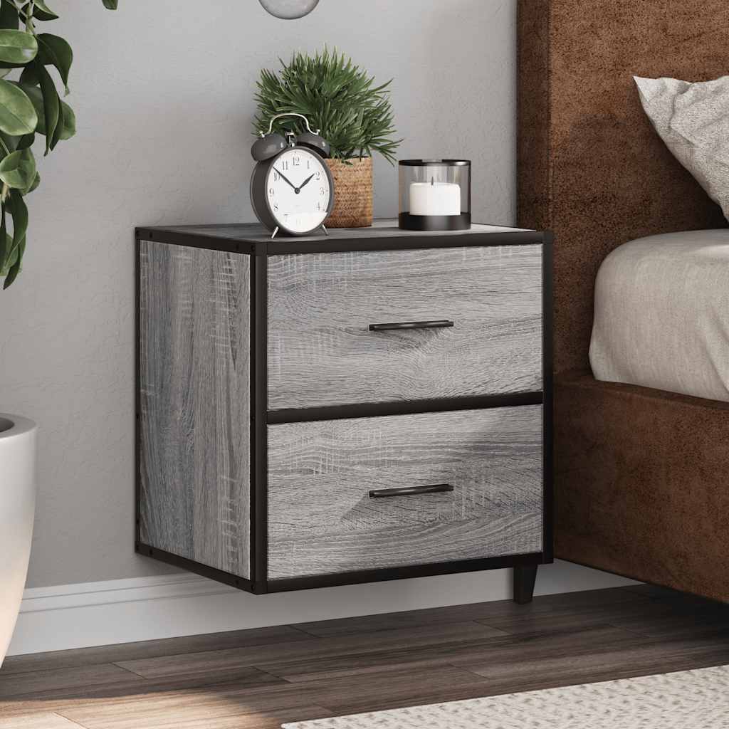 Wall-Mounted Bedside Cabinets 2 Pcs 40X31X39.5 Cm