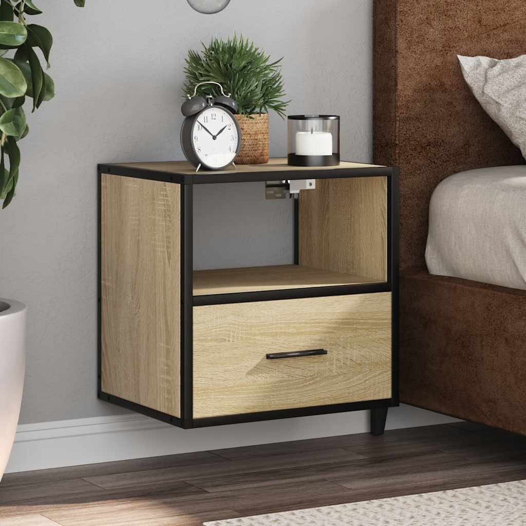 Wall-Mounted Bedside Cabinet 40X31X39.5 Cm