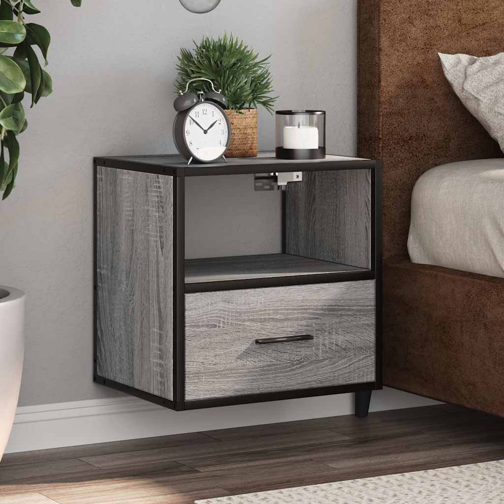 Wall-Mounted Bedside Cabinet 40X31X39.5 Cm