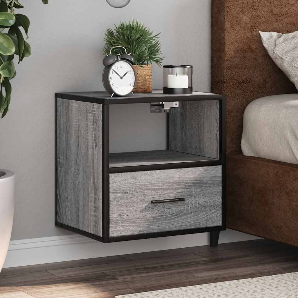 Wall-Mounted Bedside Cabinet 40X31X39.5 Cm