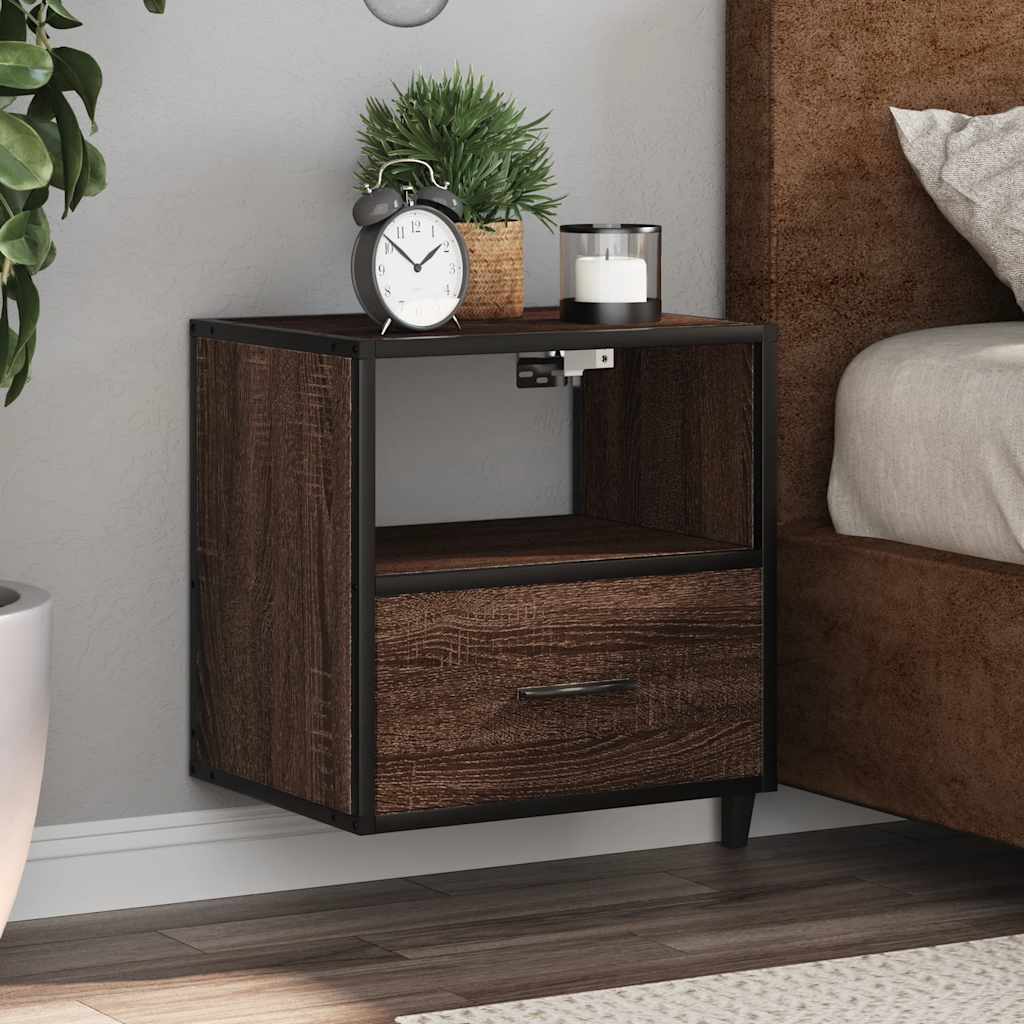Wall-Mounted Bedside Cabinet 40X31X39.5 Cm