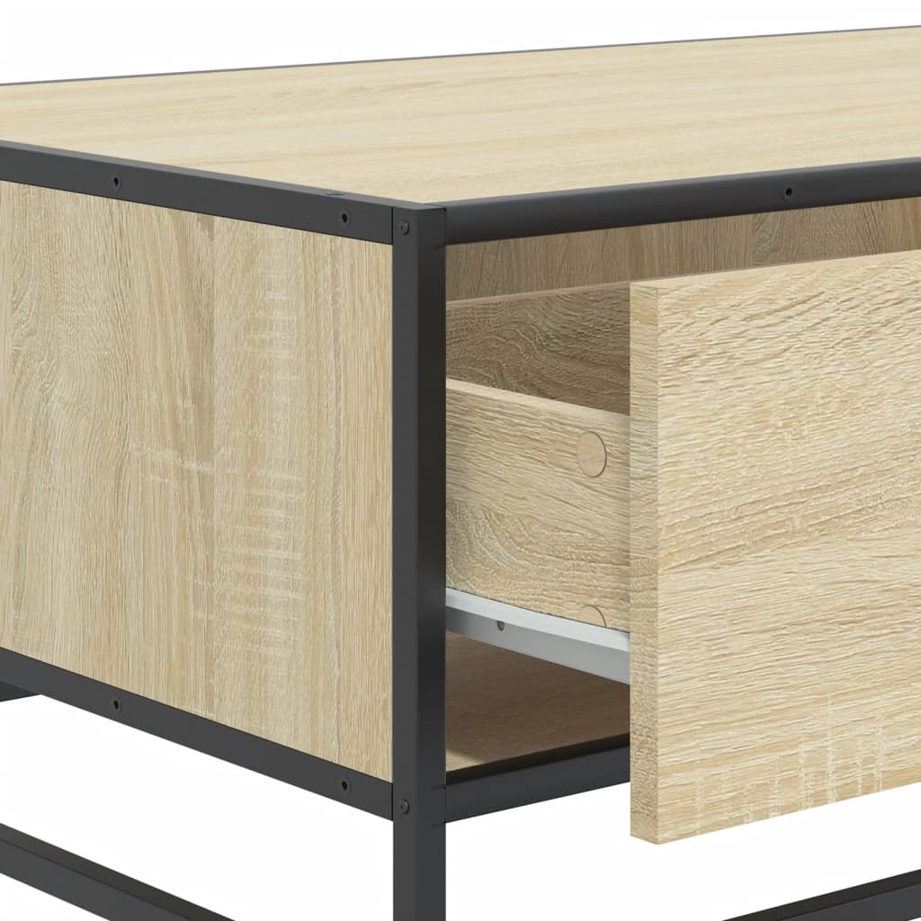 Coffee Table 90X57X35 Cm Engineered Wood And Metal