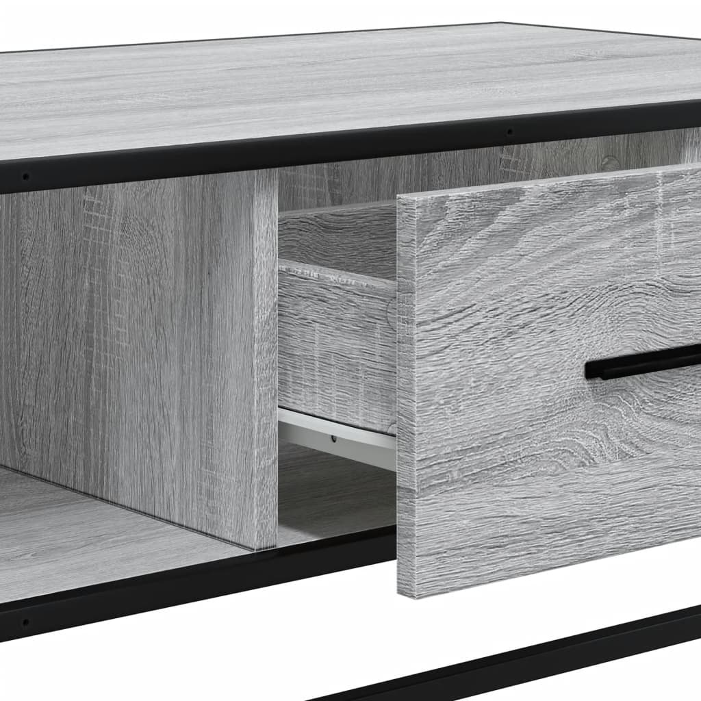 Coffee Table 100X57X35 Cm Engineered Wood And Metal