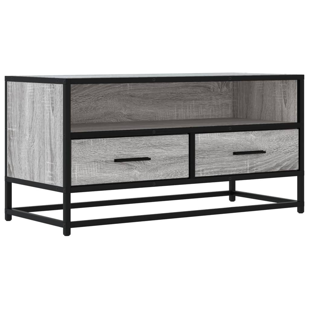 Tv Cabinet 80X34.5X40 Cm Engineered Wood And Metal