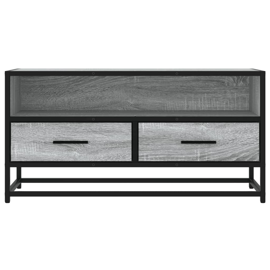 Tv Cabinet 80X34.5X40 Cm Engineered Wood And Metal