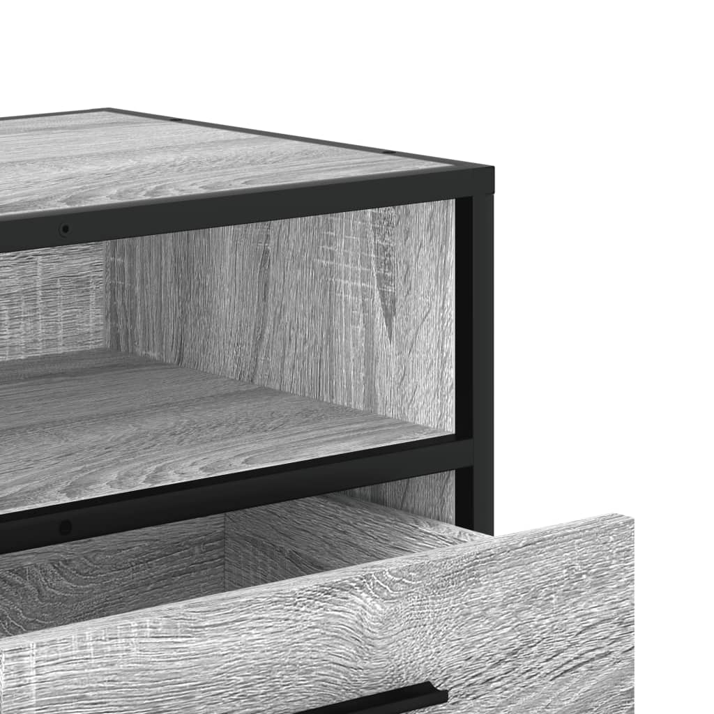 Tv Cabinet 80X34.5X40 Cm Engineered Wood And Metal