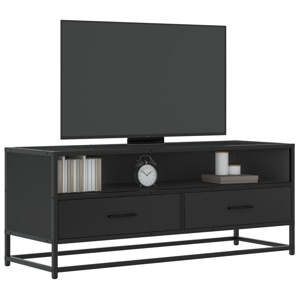Tv Cabinet 80X34.5X40 Cm Engineered Wood And Metal