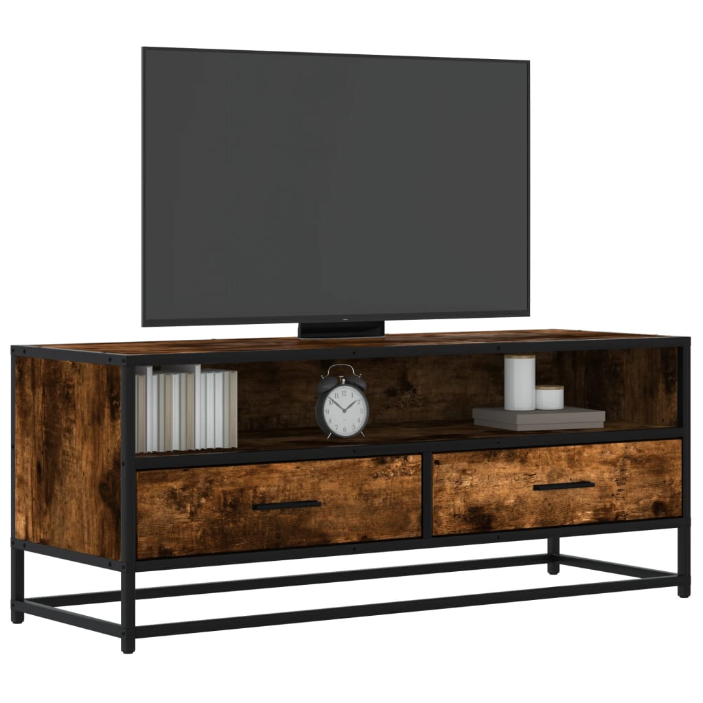 Tv Cabinet 80X34.5X40 Cm Engineered Wood And Metal
