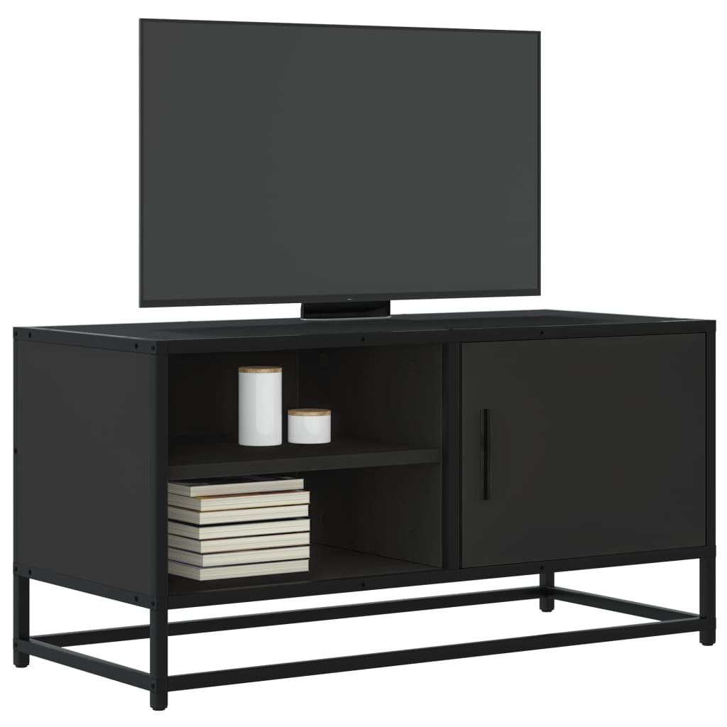 Tv Cabinet 80X34.5X40 Cm Engineered Wood And Metal