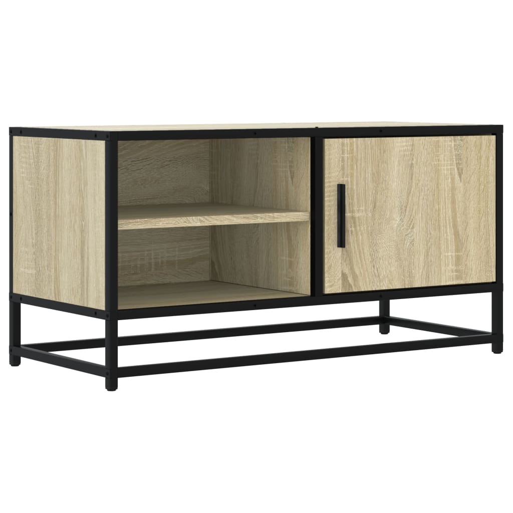 Tv Cabinet 80X34.5X40 Cm Engineered Wood And Metal