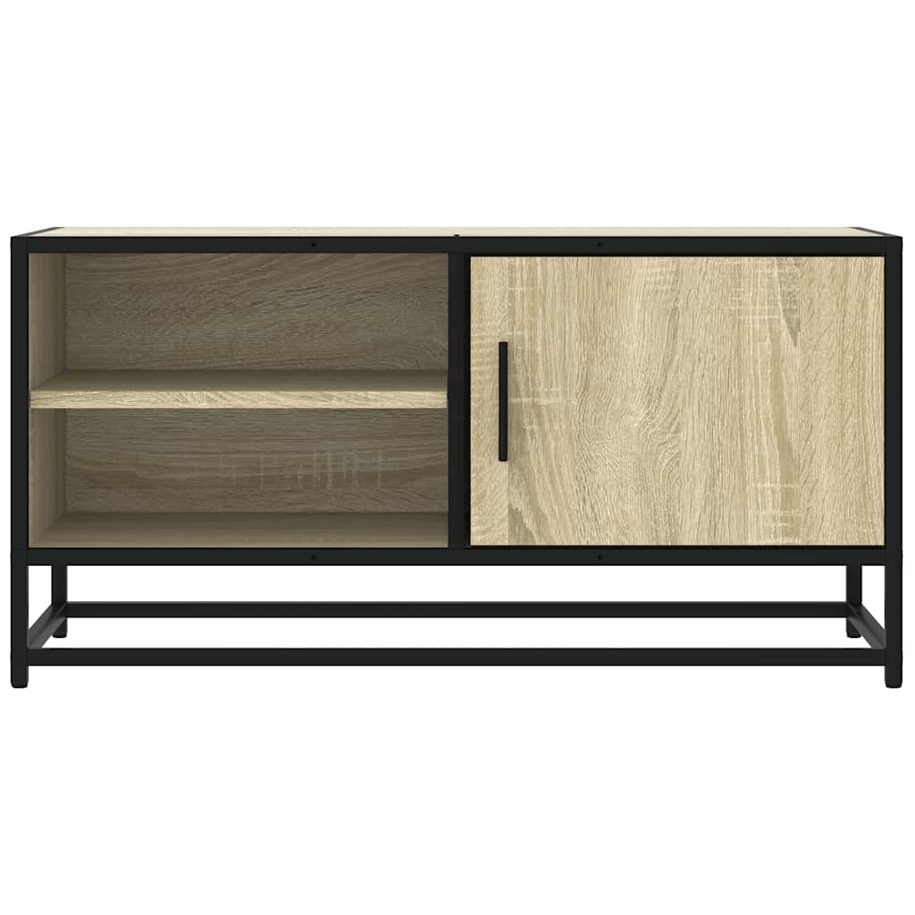 Tv Cabinet 80X34.5X40 Cm Engineered Wood And Metal