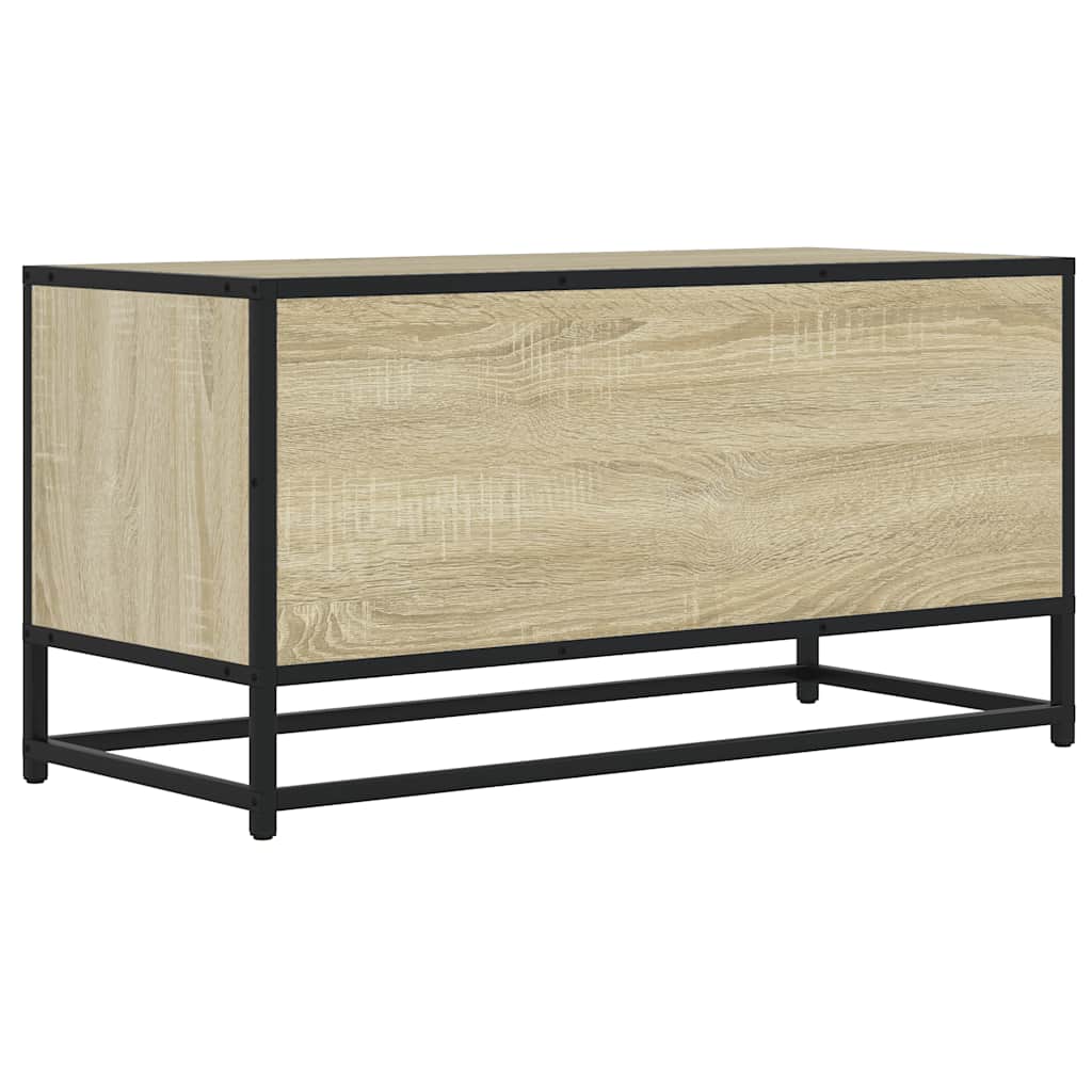 Tv Cabinet 80X34.5X40 Cm Engineered Wood And Metal