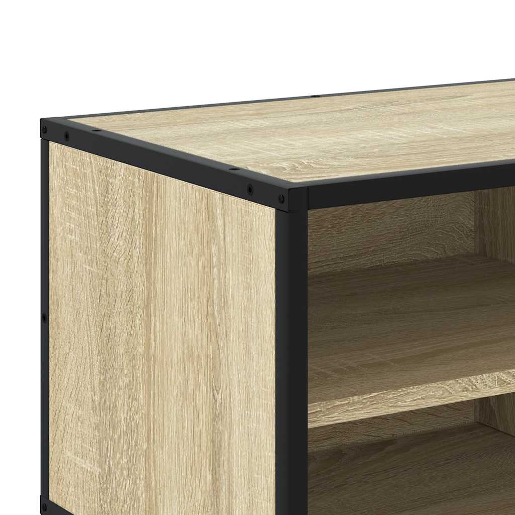 Tv Cabinet 80X34.5X40 Cm Engineered Wood And Metal
