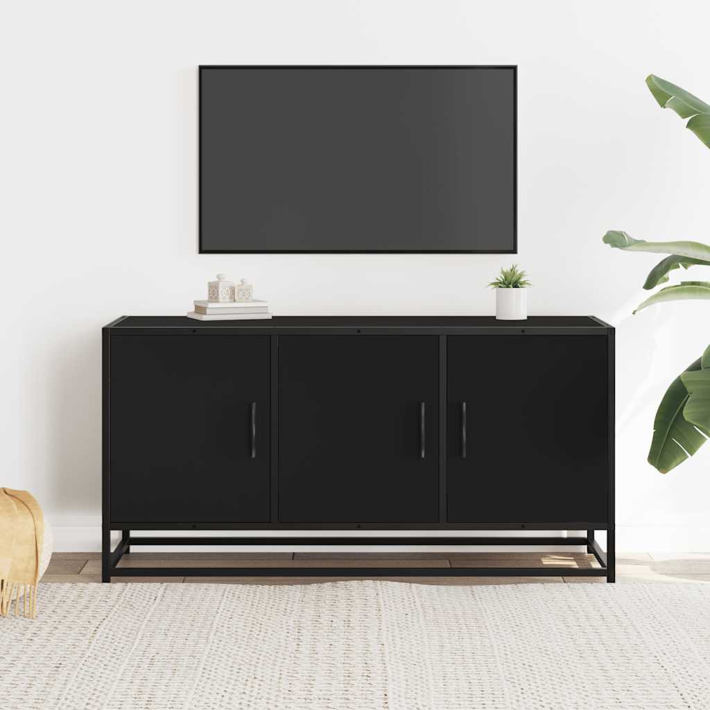 Tv Cabinet 100X35X50 Cm Engineered Wood And Metal