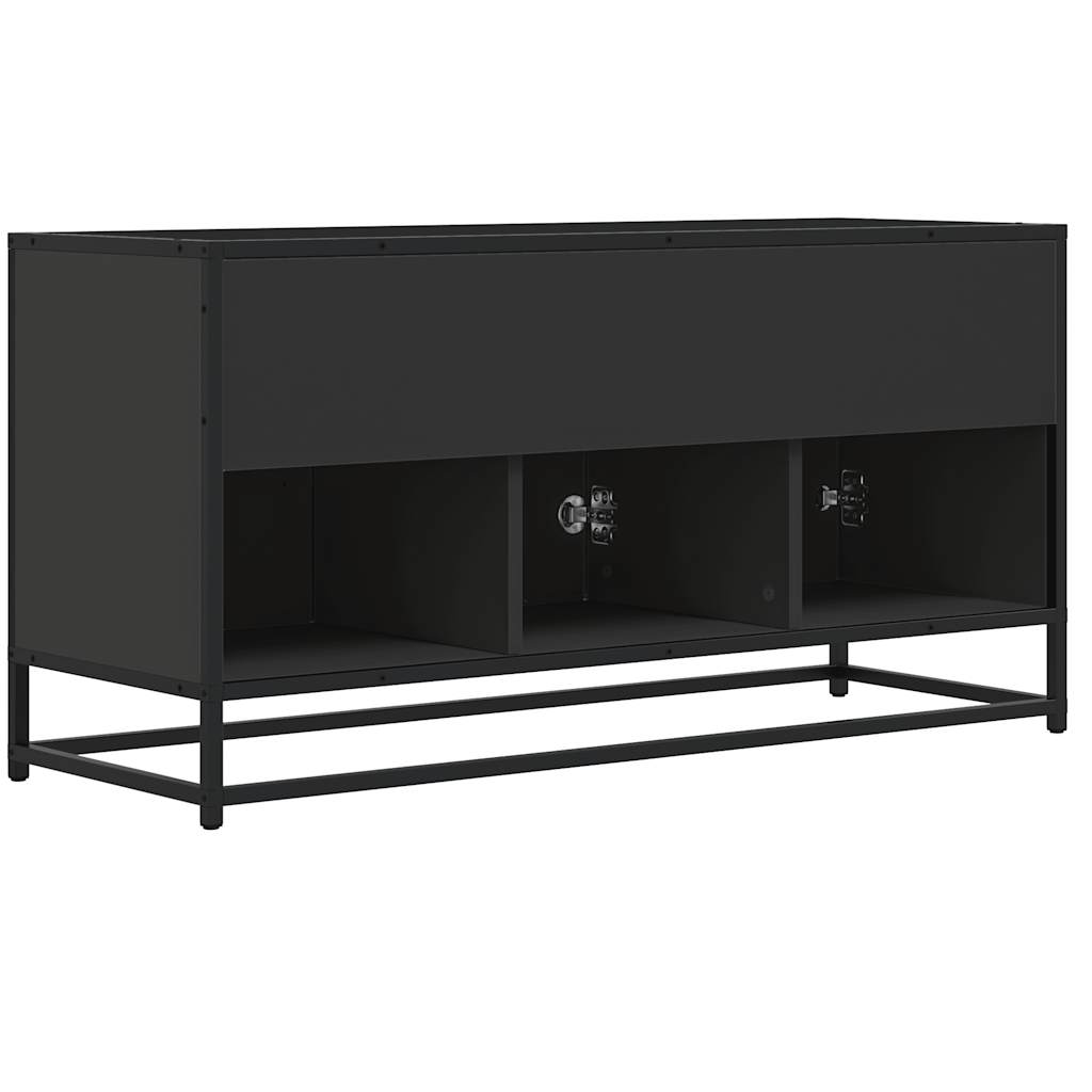 Tv Cabinet 100X35X50 Cm Engineered Wood And Metal
