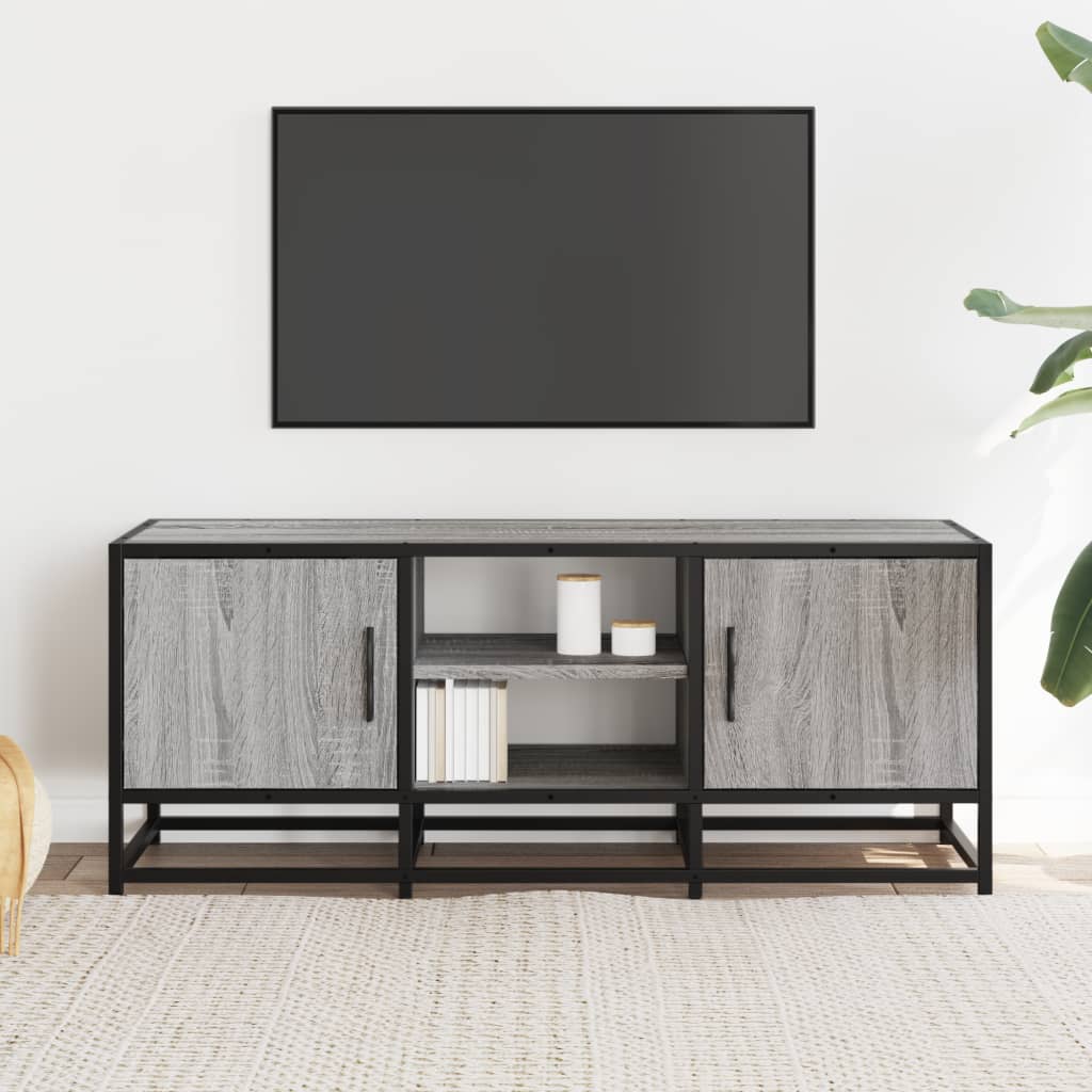 Tv Cabinet 100X35X41 Cm Engineered Wood And Metal