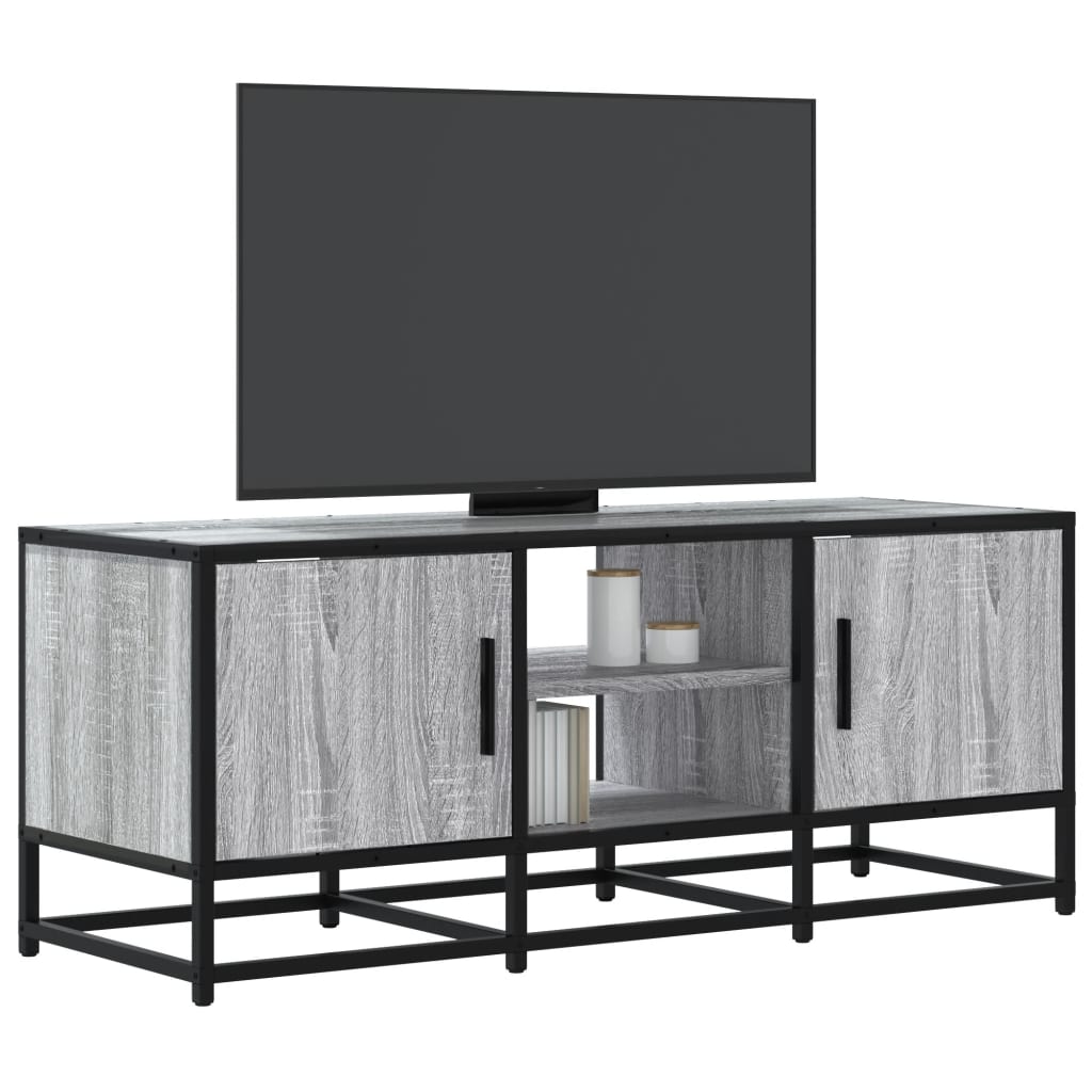 Tv Cabinet 100X35X41 Cm Engineered Wood And Metal