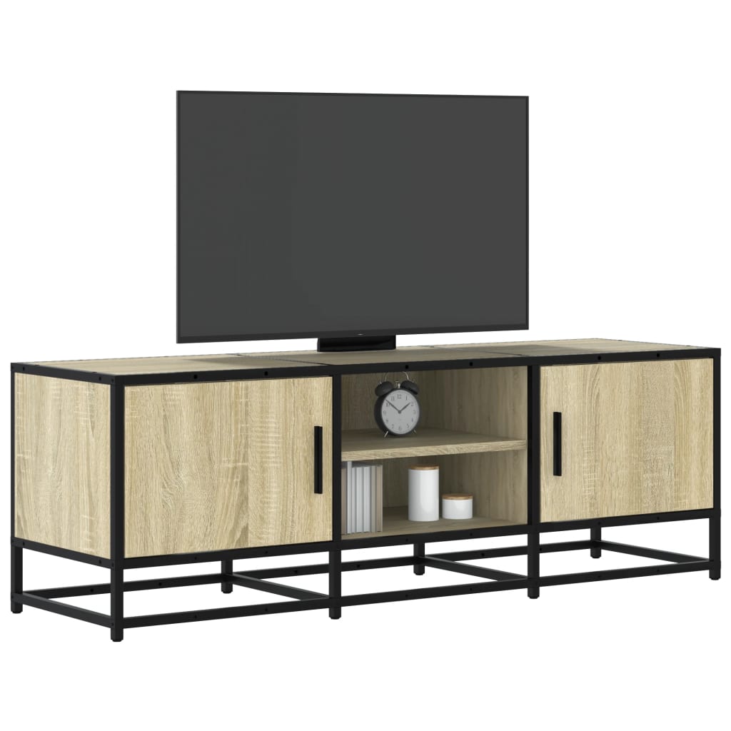 Tv Cabinet 100X35X41 Cm Engineered Wood And Metal