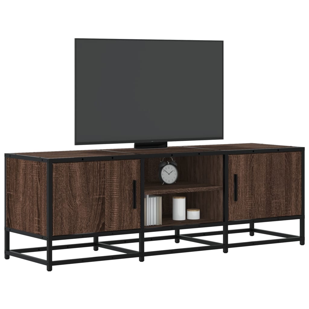 Tv Cabinet 100X35X41 Cm Engineered Wood And Metal