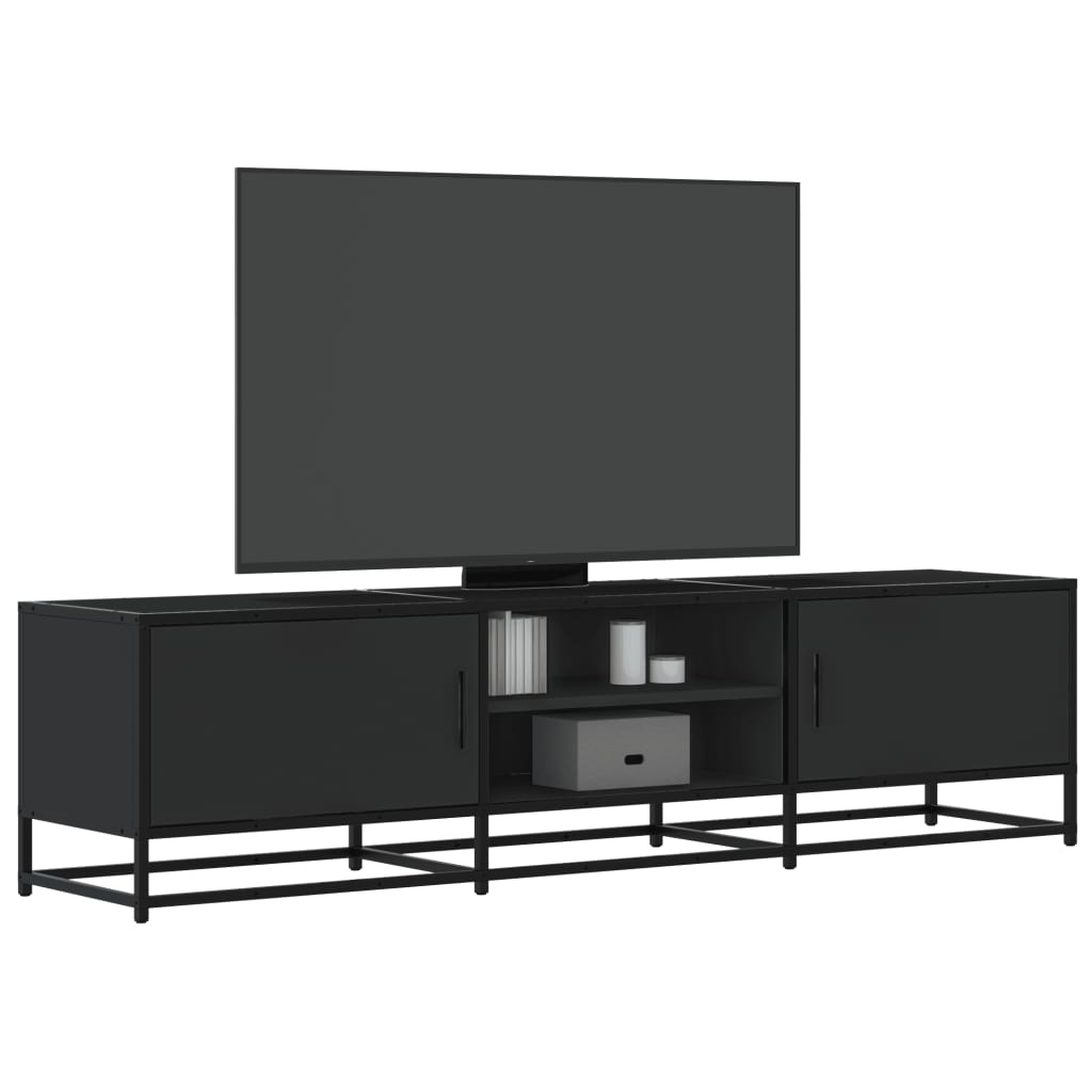 Tv Cabinet 100X35X41 Cm Engineered Wood And Metal
